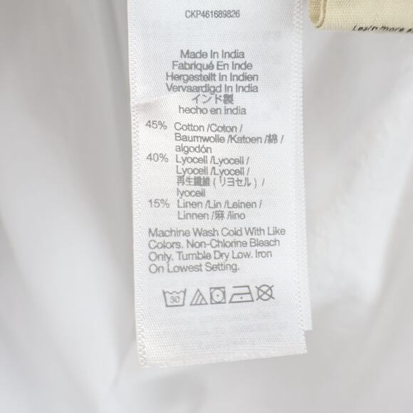 Madewell Lakeline Popover Oversized Shirttail Top In Eyelet White Size XXS - Picture 8 of 8